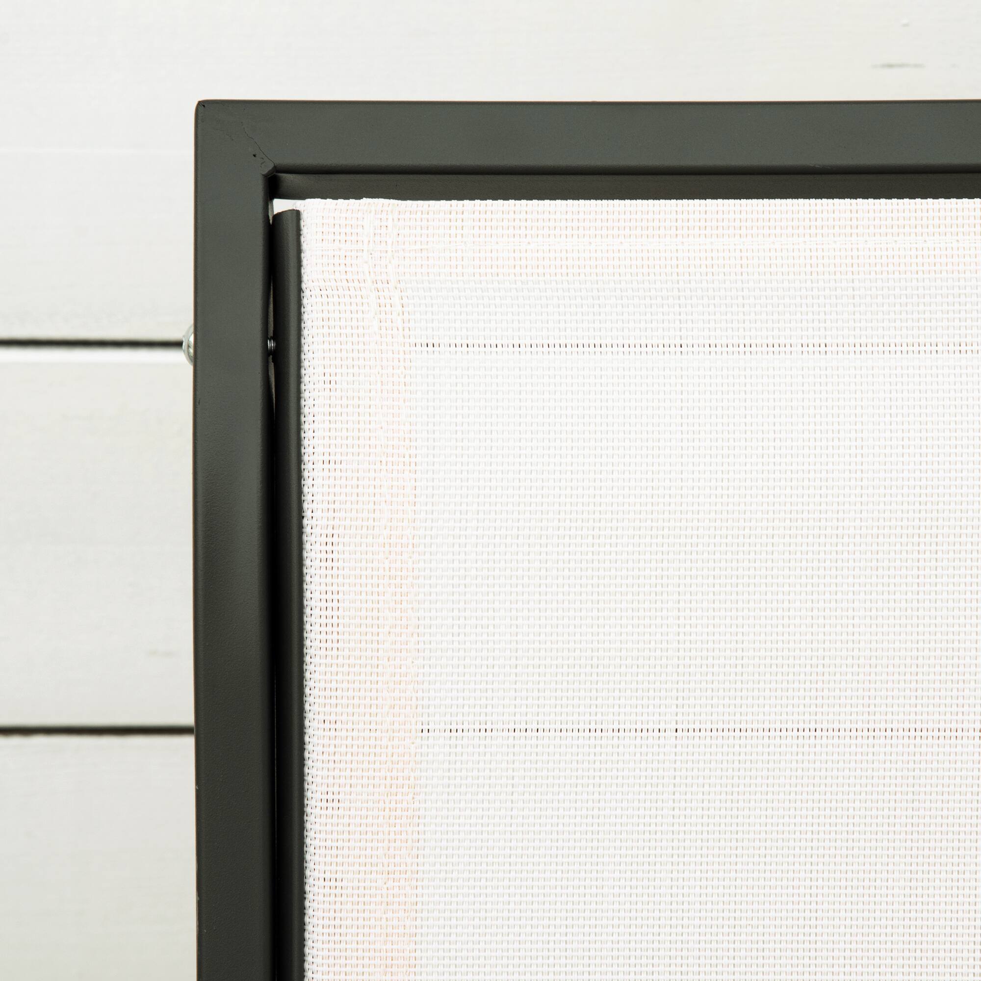 Alt View 4. Outsunny - 3-Person Patio Glider Bench, Outdoor Porch Glider Swing with 3 Seats, Breathable Mesh Fabric, Metal Frame, Cream White - Cream White.