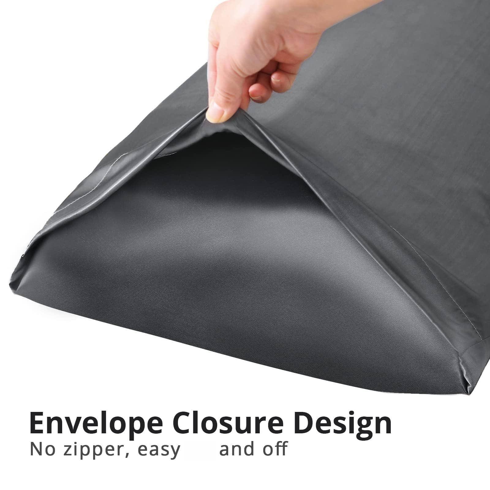 Envelope Closure Design  
No zipper, easy and off