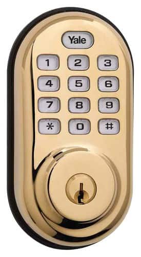 Best Buy: Yale Push Button Deadbolt YRD210-ZW-605