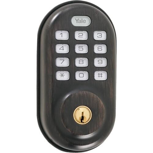 Best Buy Yale Real Living Push Button Deadbolt Oil Rubbed Bronze