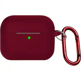 SaharaCase - Silicone Case for Apple AirPods 3 (3rd Generation 2021) - Burgundy