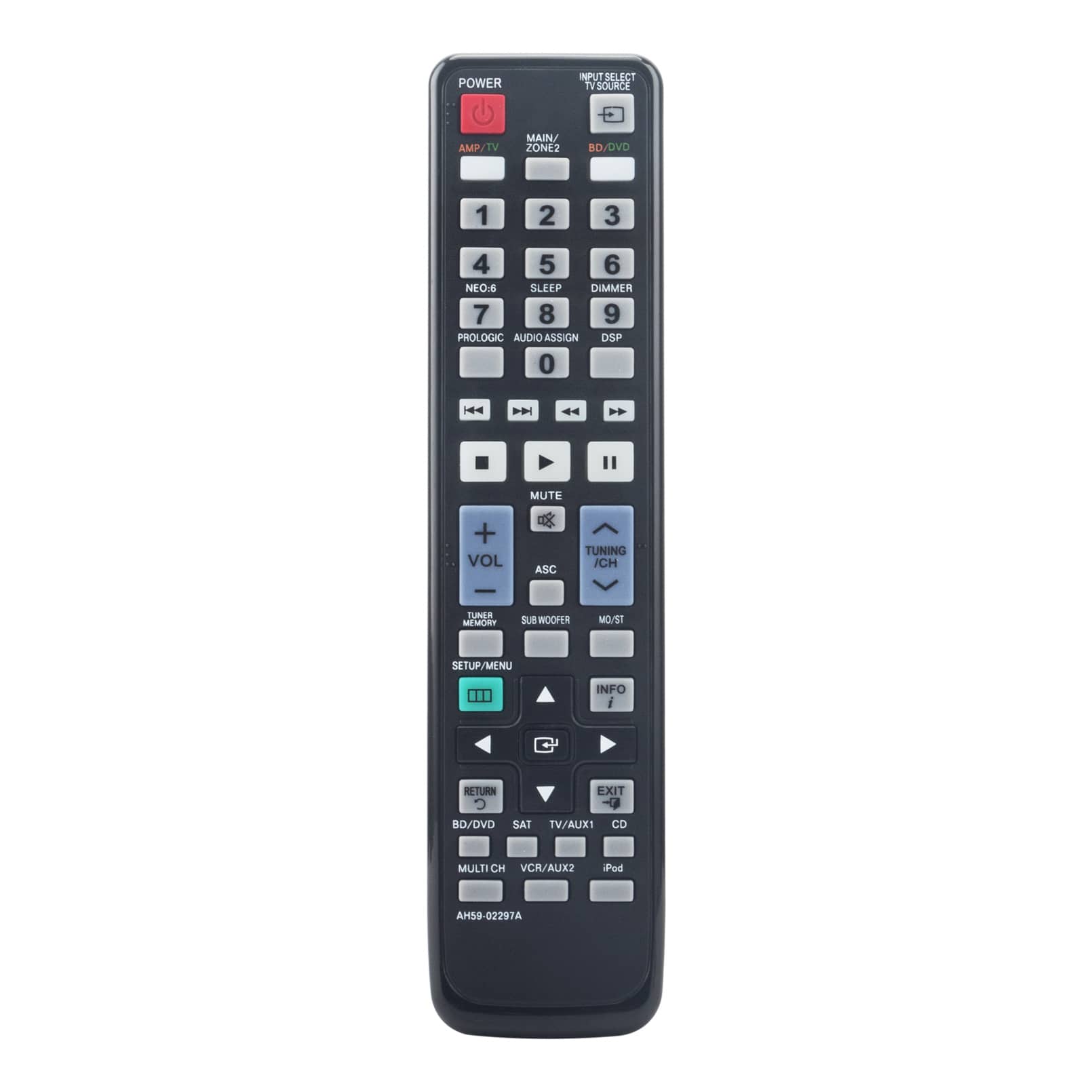 VINABTY - New AH59-02297A Replaced Remote Fits for Samsung DVD System HW-C560 HWC550S HW-C560S HW-C900 HW-C900/XAA HW-C770BS - Black