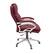 Angle. CorLiving - CorLiving Executive Office Chair - Red.