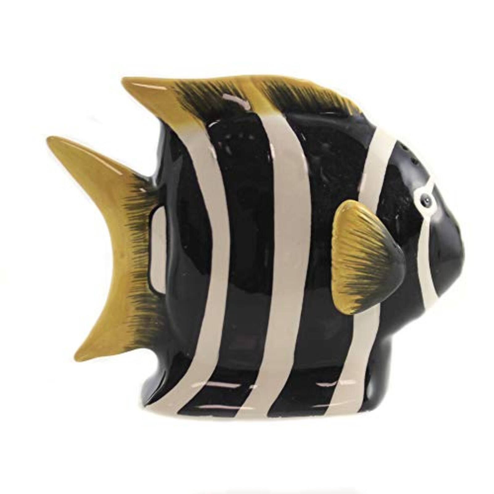 Angle. Pacific Trading - Pacific Trading Angel Fish Magnetic Ceremic Salt and Pepper Shakers - Multicolor.