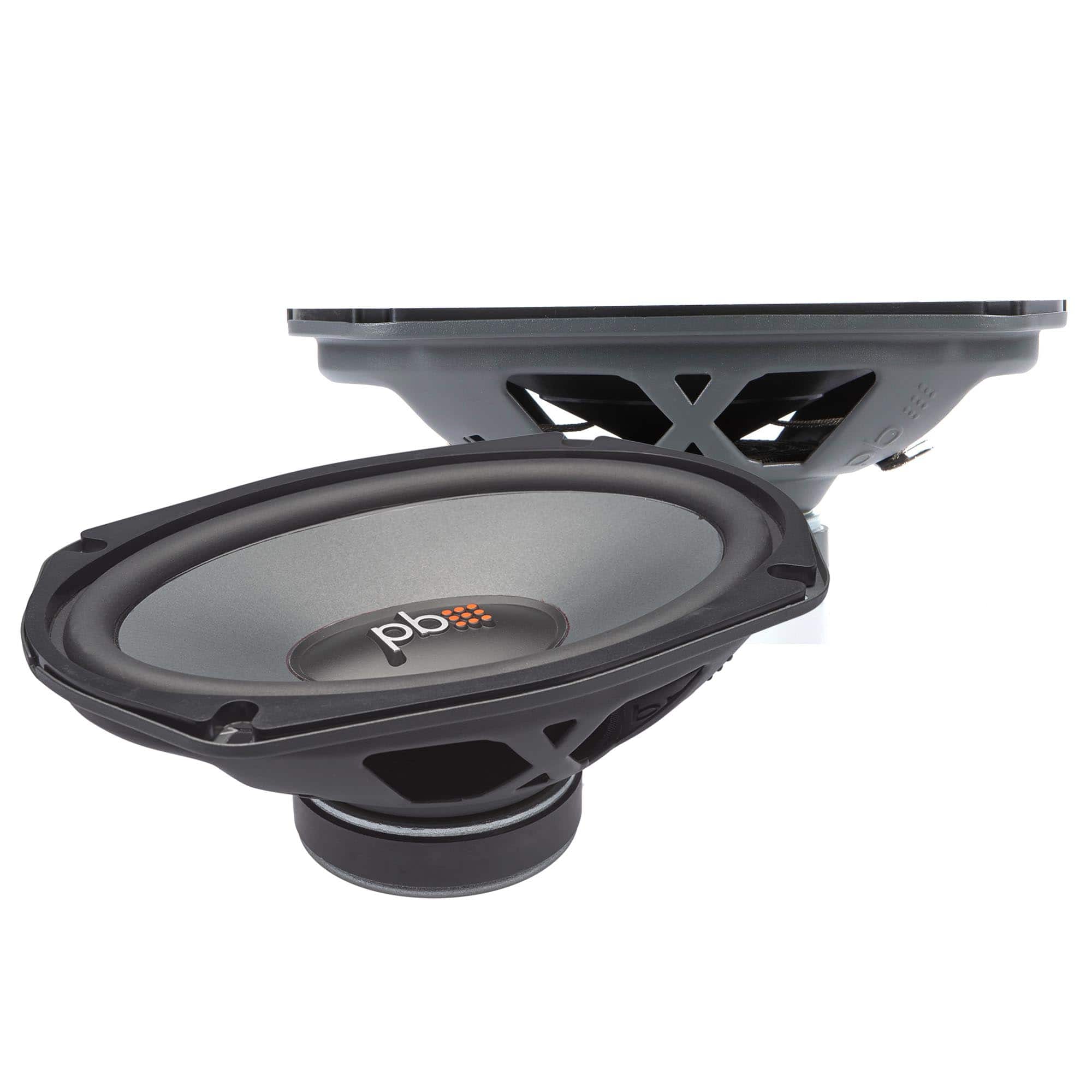 Powerbass - OE-690D - 6"x9" 3-Way Speakers 100Wrms / 300Wmax (2-Ohm) - Pair - Black/Gray