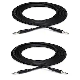 Hosa Technology - 2x 10' Stereo Mini Male to Stereo Mini Male 3.5mm TRS Cable