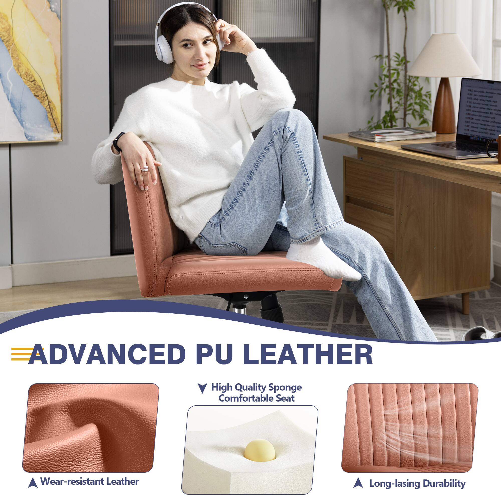 ADVANCED PU LEATHER

- Wear-resistant Leather
- High Quality Sponge Comfortable Seat
- Long-lasing Durability