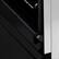 Alt View 10. ZLINE - 24 in. Wide 4 Burner Legacy Dual Fuel Range in Satin Stainless Steel w/ Black Matte Door (RAS-BLM-24) - Matte Black.