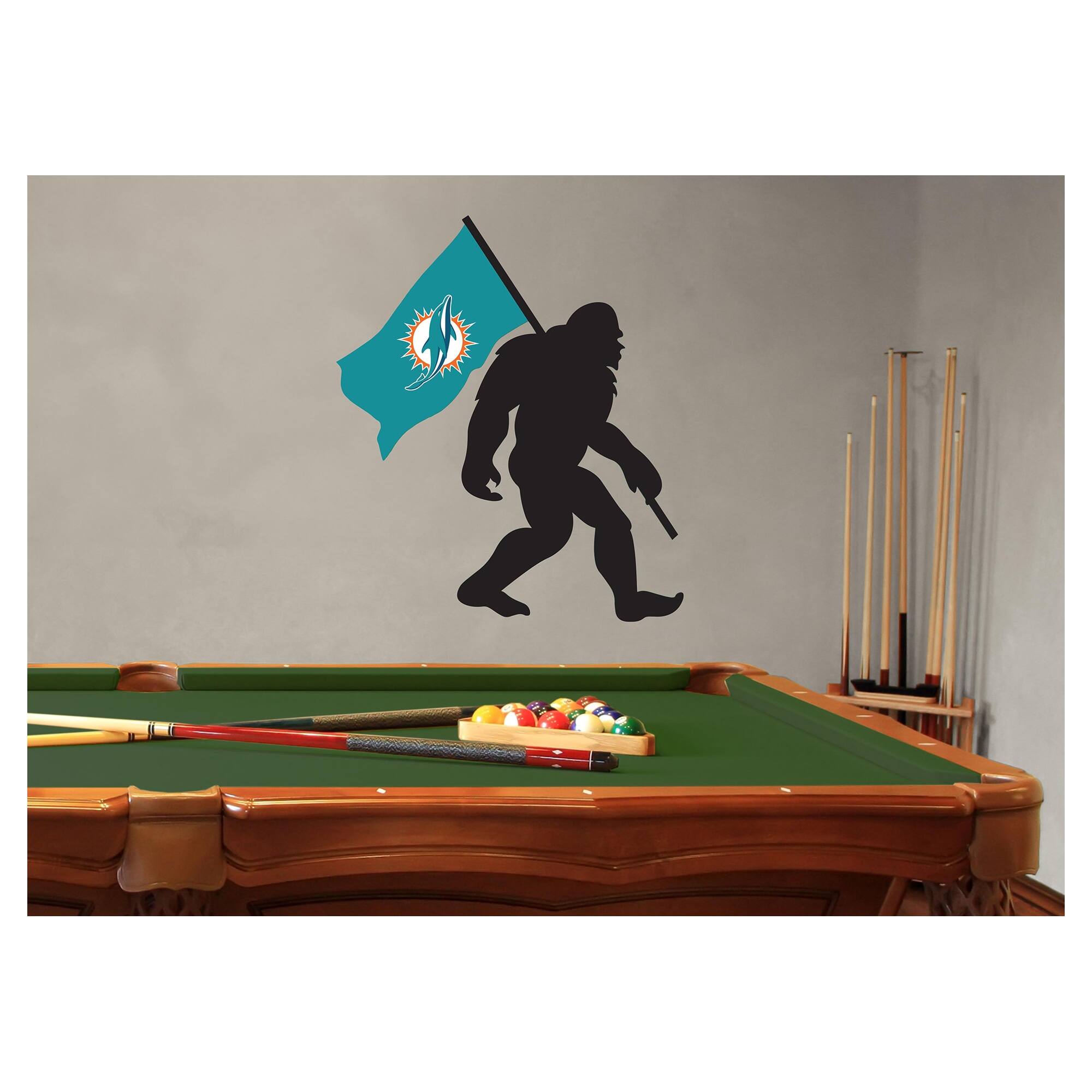 Miami Dolphins Bigfoot Decal