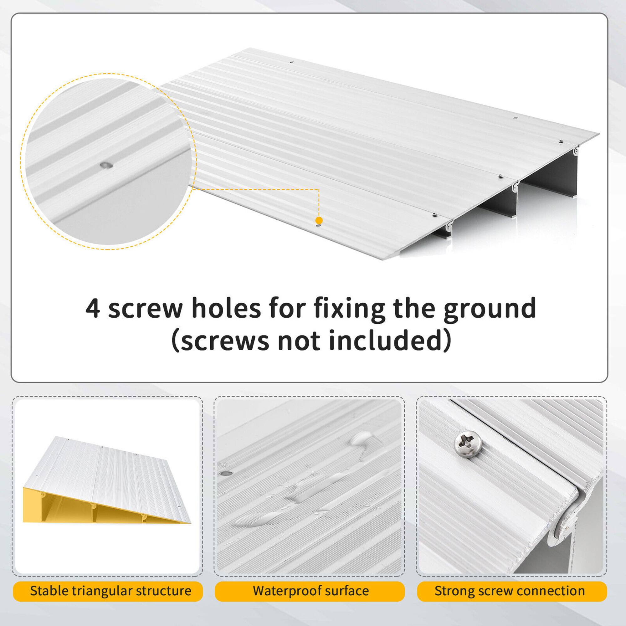 4 screw holes for fixing the ground (screws not included)

Stable triangular structure

Waterproof surface

Strong screw connection