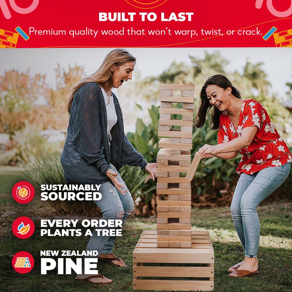 BUILT TO LAST  
Premium quality wood that won't warp, twist, or crack.  

SUSTAINABLY SOURCED  
EVERY ORDER PLANTS A TREE  

NEW ZEALAND PINE