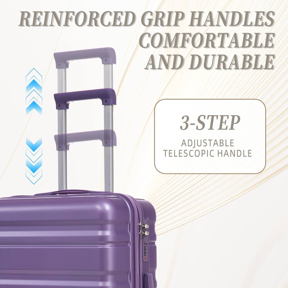REINFORCED GRIP HANDLES COMFORTABLE AND DURABLE

3-STEP ADJUSTABLE TELESCOPIC HANDLE