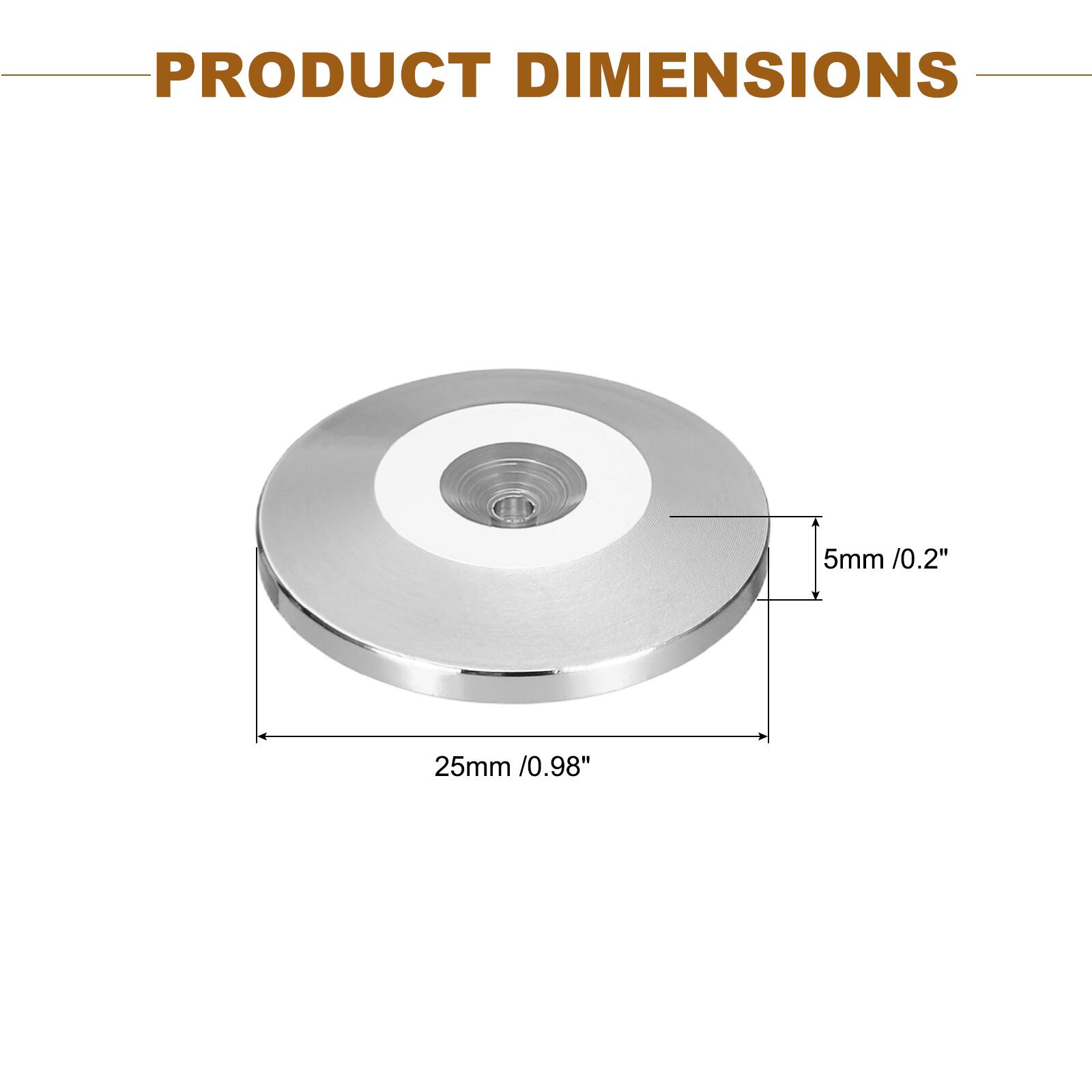 PRODUCT DIMENSIONS  
5mm / 0.2"  
25mm / 0.98"