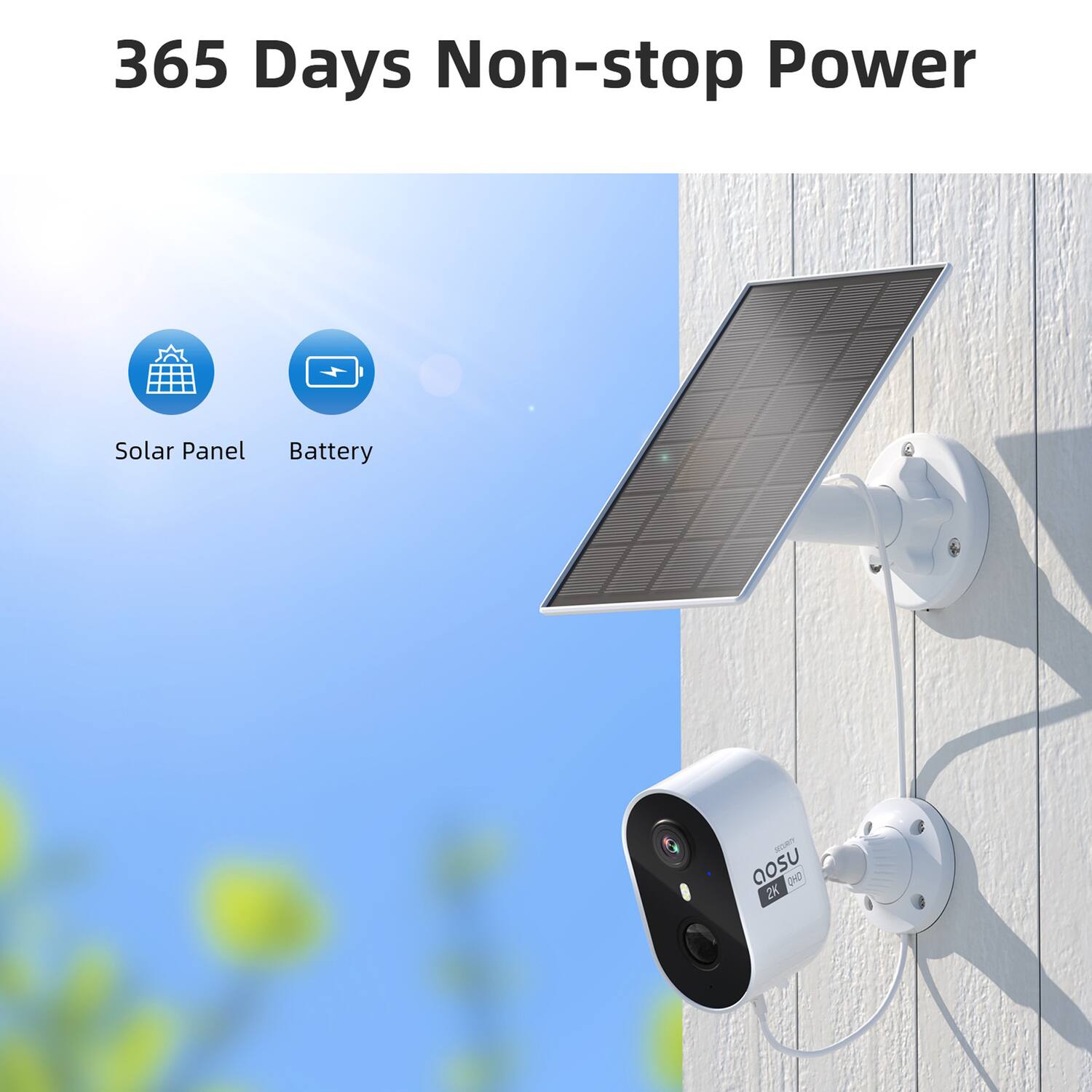 365 Days Non-stop Power

Solar Panel Battery

aosu 2K