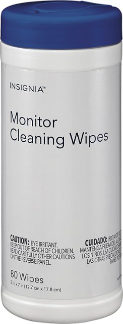 Front Zoom. Insignia™ - Monitor Wipes (80-Pack) - White.