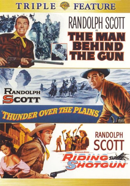 Front Standard. The Man Behind the Gun/Thunder Over the Plains/Riding Shotgun [2 Discs] [DVD].