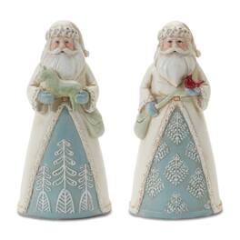 BreeBe - Winter Santa Figurine (Set of 6) - Red, Green