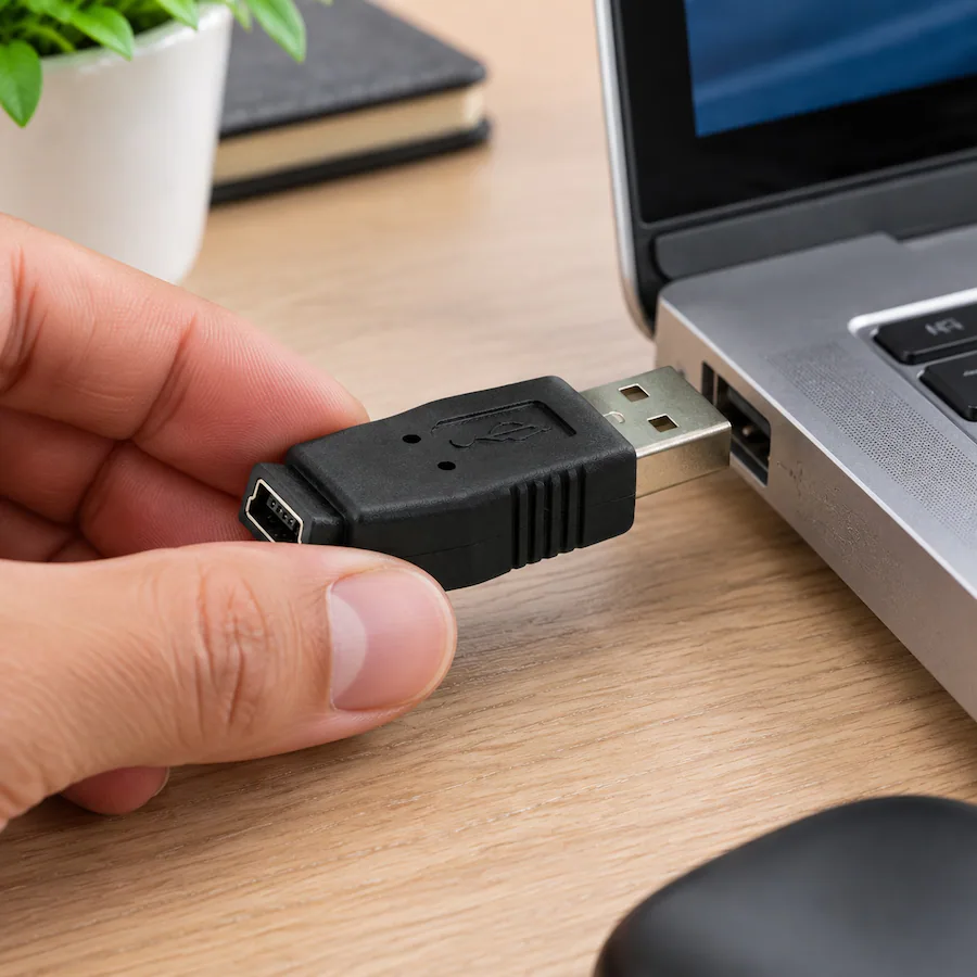 Mini Plug Adapter For Usb Sanoxy USB Type A Male to Mini B 5 Pin Female Adapter – Durable ...