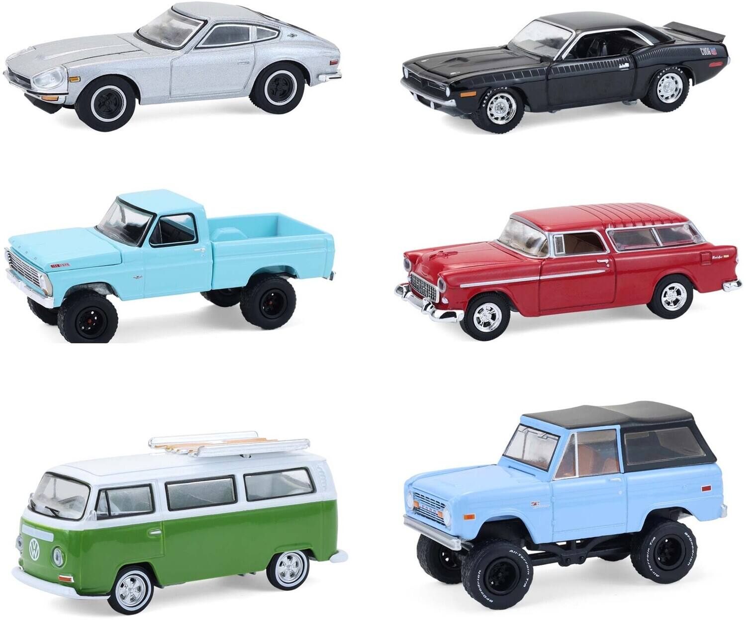 Front. PopMarket - 1:64 Barrett-Jackson Series 16 - 6 Pack Die-Cast Car Assortment   - COLLECTIBLES - Multicolor.