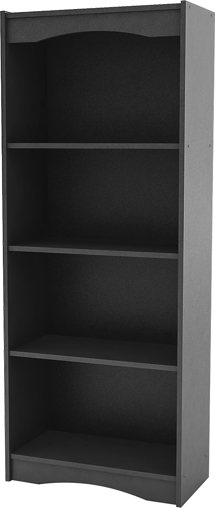 Angle View: Sonax - 3-Shelf Bookcase - Black