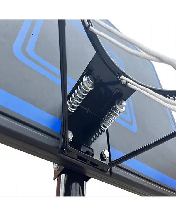 Alt View 3. HONGGE - Adjustable Height Basketball Hoop with Stable Base - Blue.