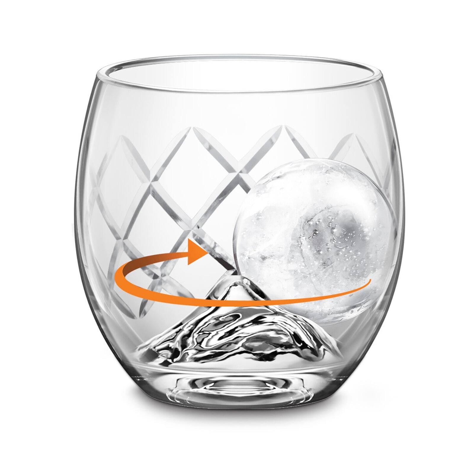 Alt View 3. Final Touch - Hand-Cut On The Rock Glass 5 Piece Set - Clear.