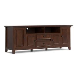Simpli Home - Amherst 72 inch Wide TV Media Stand - Russet Brown