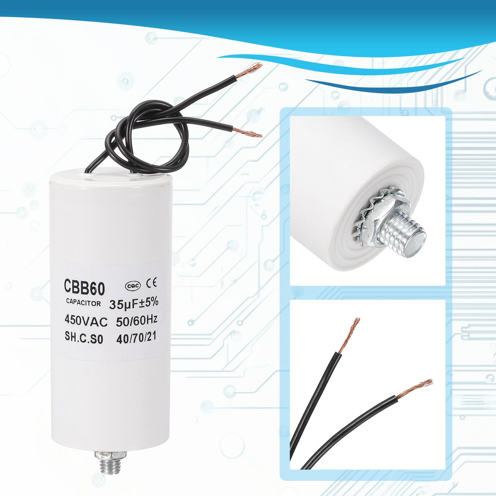 CBB60 Capacitor  
35µF ±5%  
450VAC  
50/60Hz  
SH.C.SO  
40/70/21