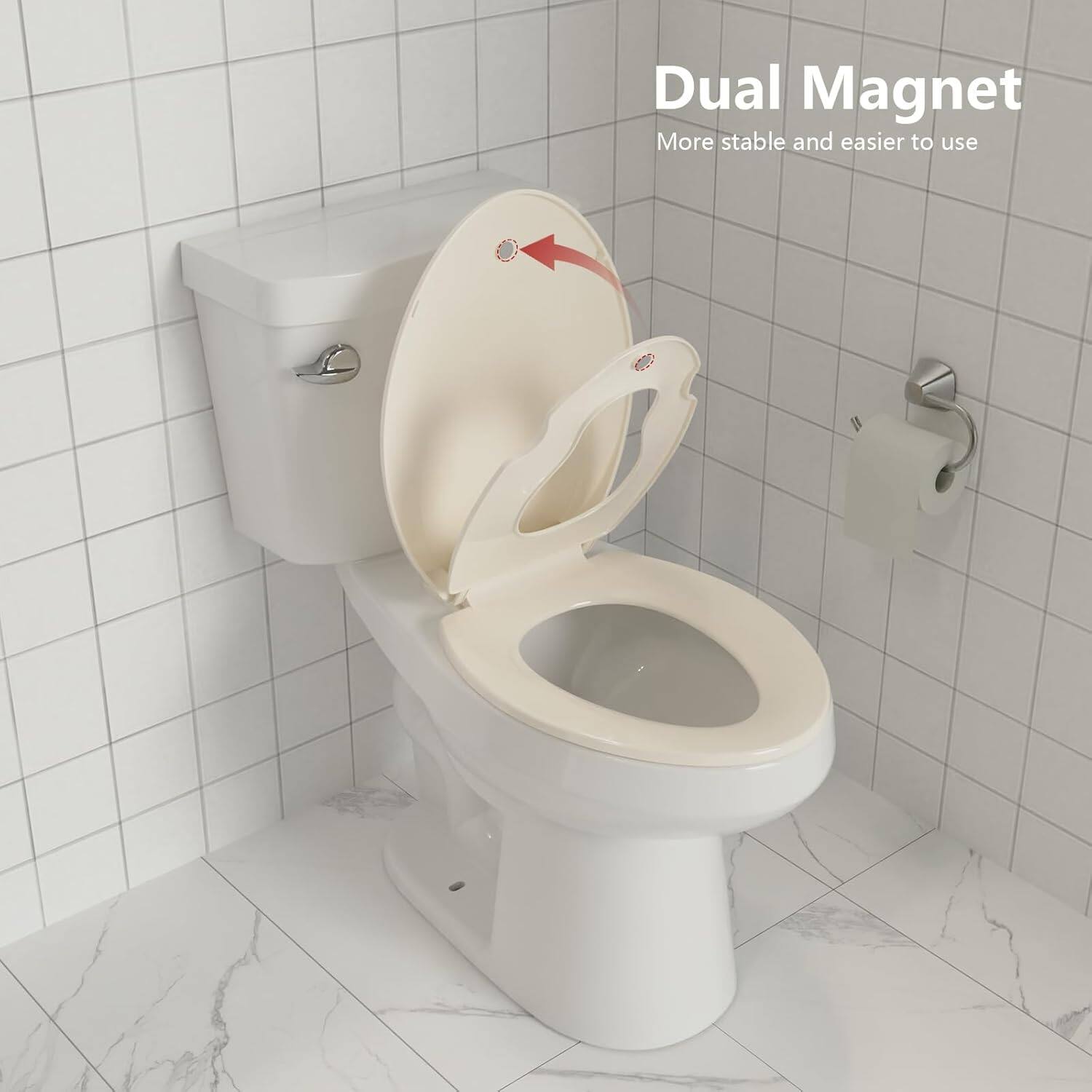 Dual Magnet  
More stable and easier to use