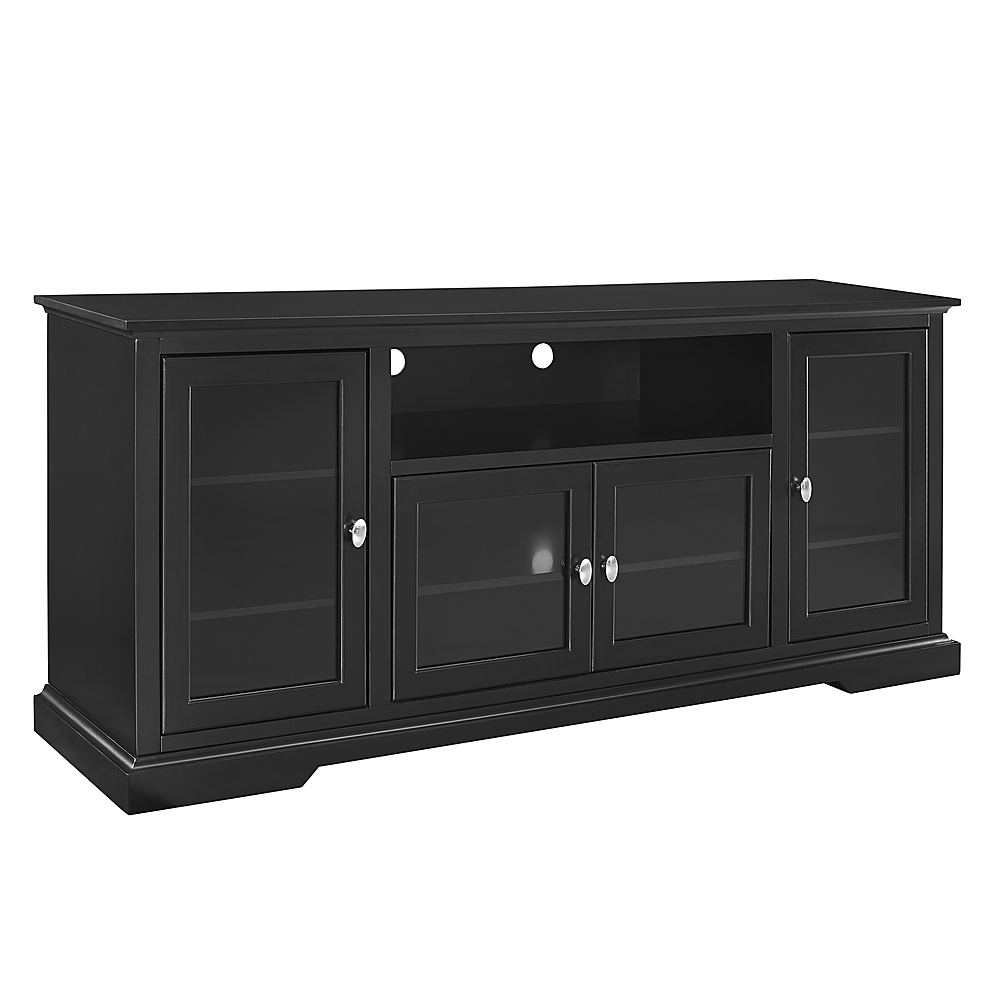 Angle View: Walker Edison - TV Cabinet for Most TVs Up to 75" - Black