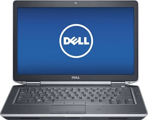 Front Standard. Dell - Latitude 14" Laptop - 4GB Memory - 320GB Hard Drive - Brushed Aluminum.
