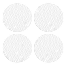 Unique Bargains - Universal Speaker Grills Cover without Frame, Metal Mesh Subwoofer Cover Guard Protector for Car Home Audio, 4pcs - White