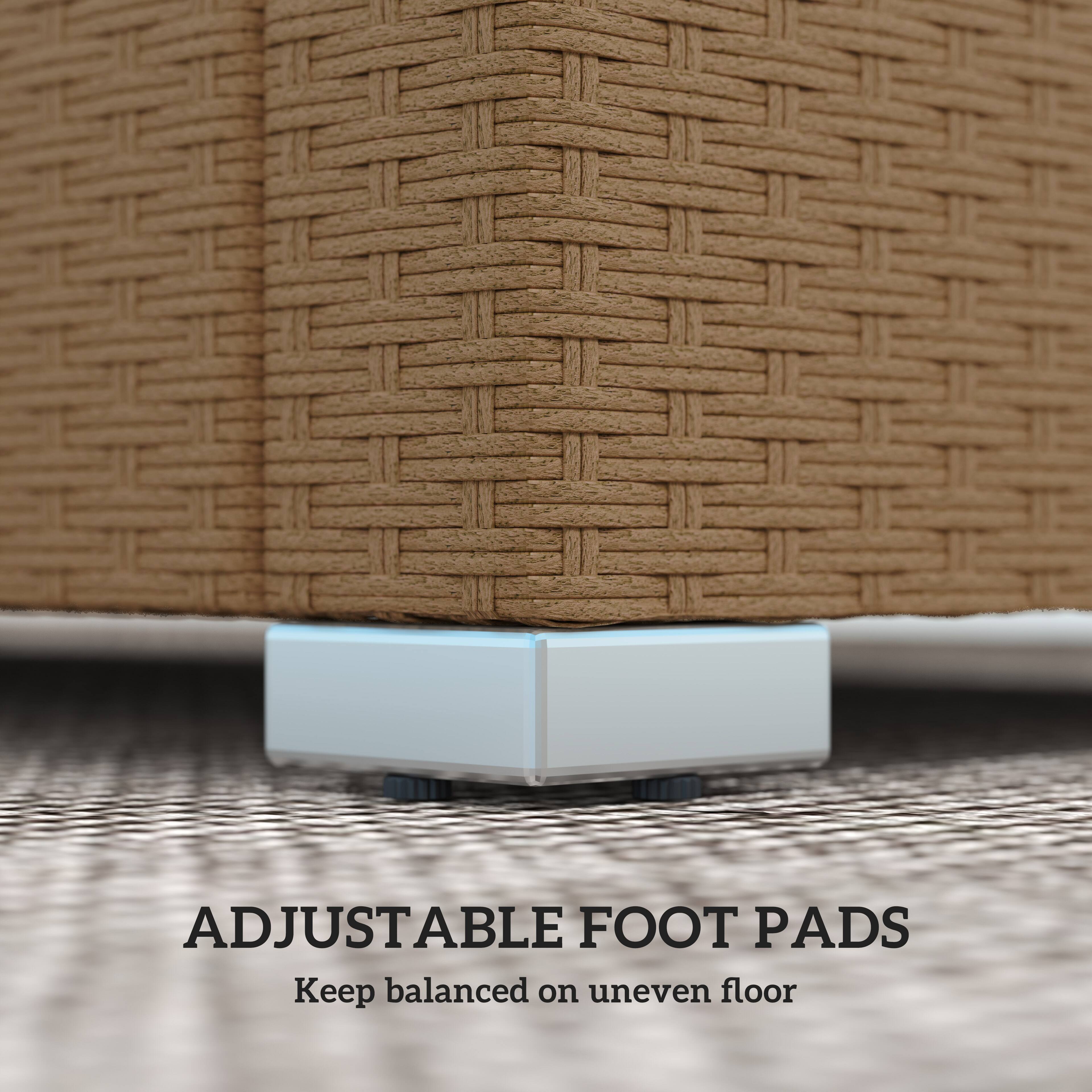 ADJUSTABLE FOOT PADS
Keep balanced on uneven floor