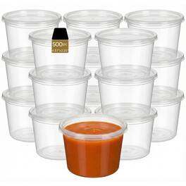 Eco Harmony Products - Deli Container Cup (PP), 16oz, 500-Pack - Clear
