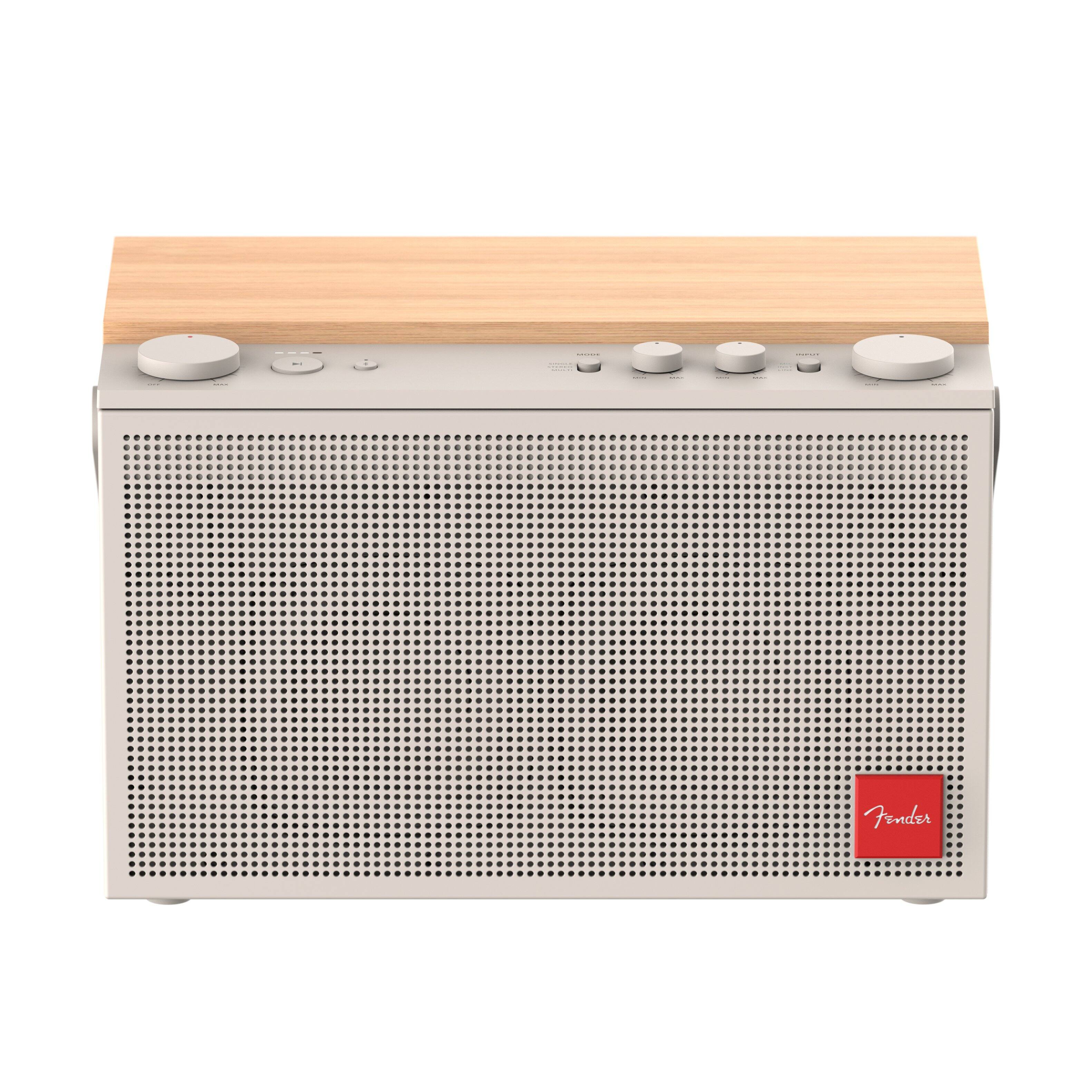 Front. Fender - ELIE 12 Portable Wireless Bluetooth Speaker with XLR-1/4", 2 Dedicated Wireless Channels, 120W Output - Olympic White.