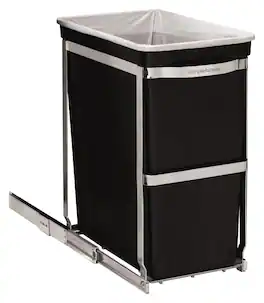 simplehuman - 30L Under Counter Pull-Out Can - Black