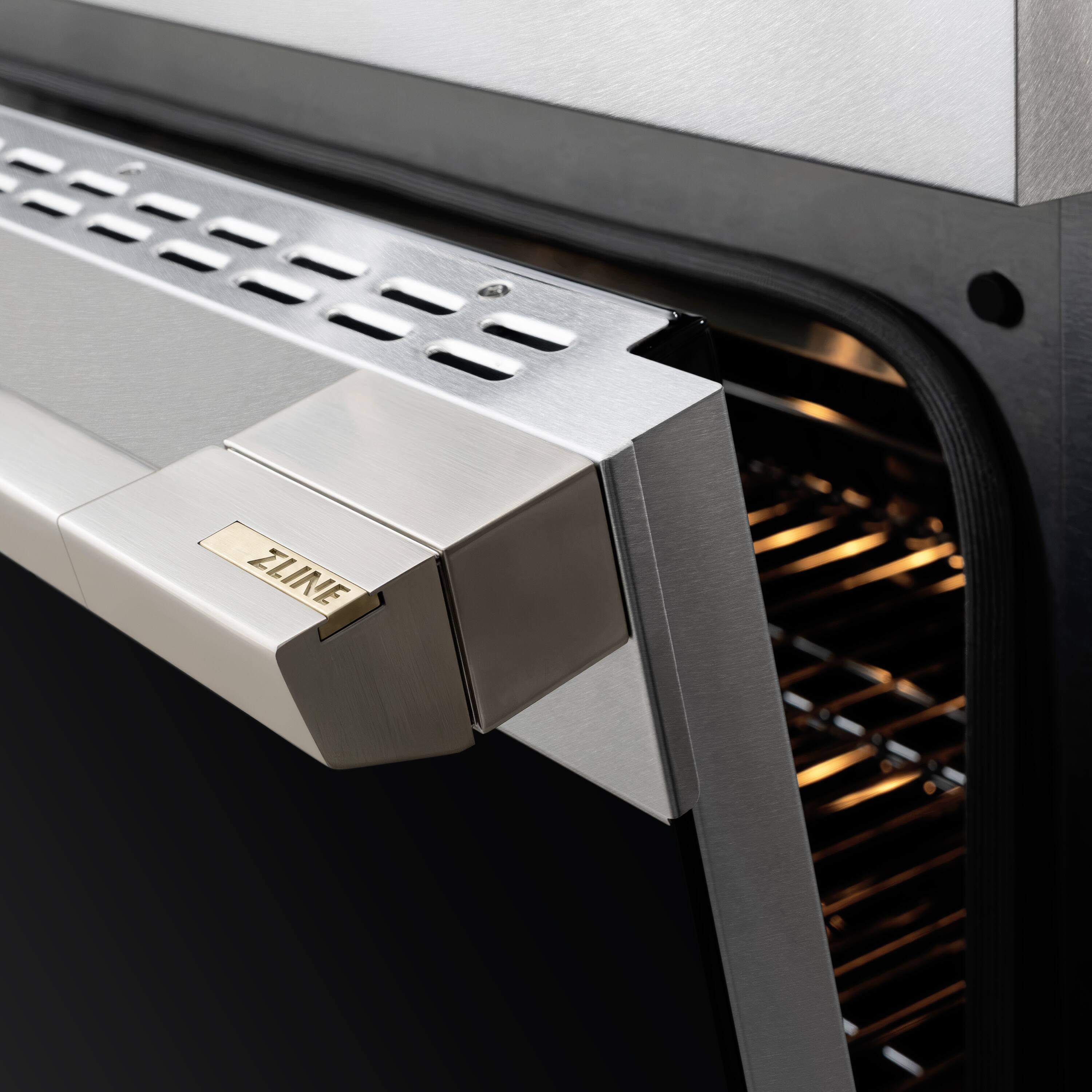 Alt View 13. ZLINE - 24 in. 3.2 cu. ft. Marino Freestanding Induction Range with 3 Burners and Convection Oven in Satin Stainless Steel - Satin Stainless Steel.