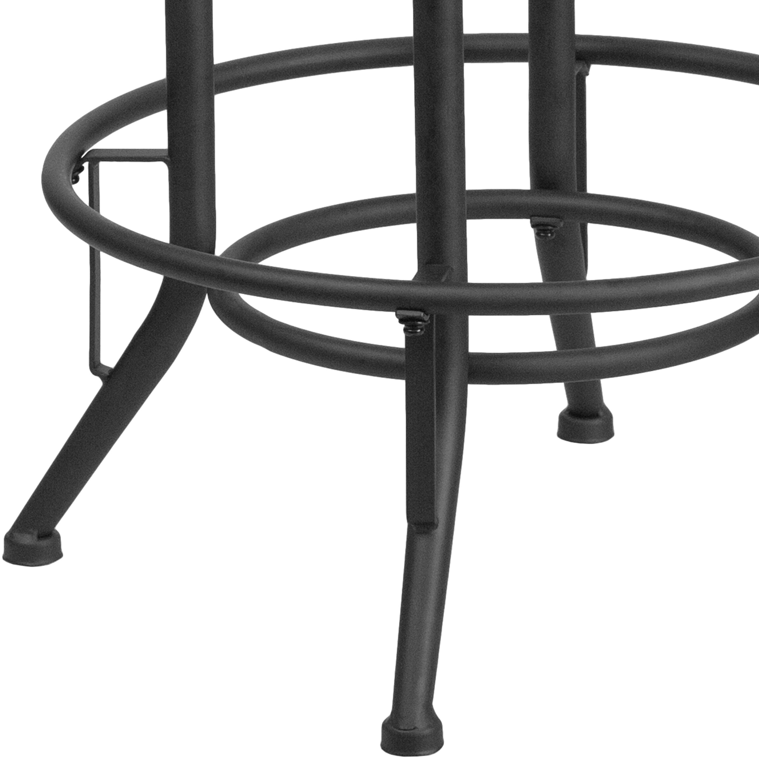 Alt View 9. Emma + Oliver - 30'' Barstool with Swivel Lift Leather Seat - Black.