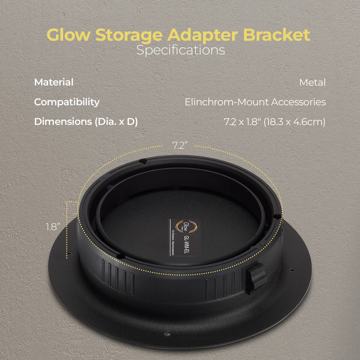 Glow Wall Mount Storage Adapter Bracket for Elinchrom - Best Buy