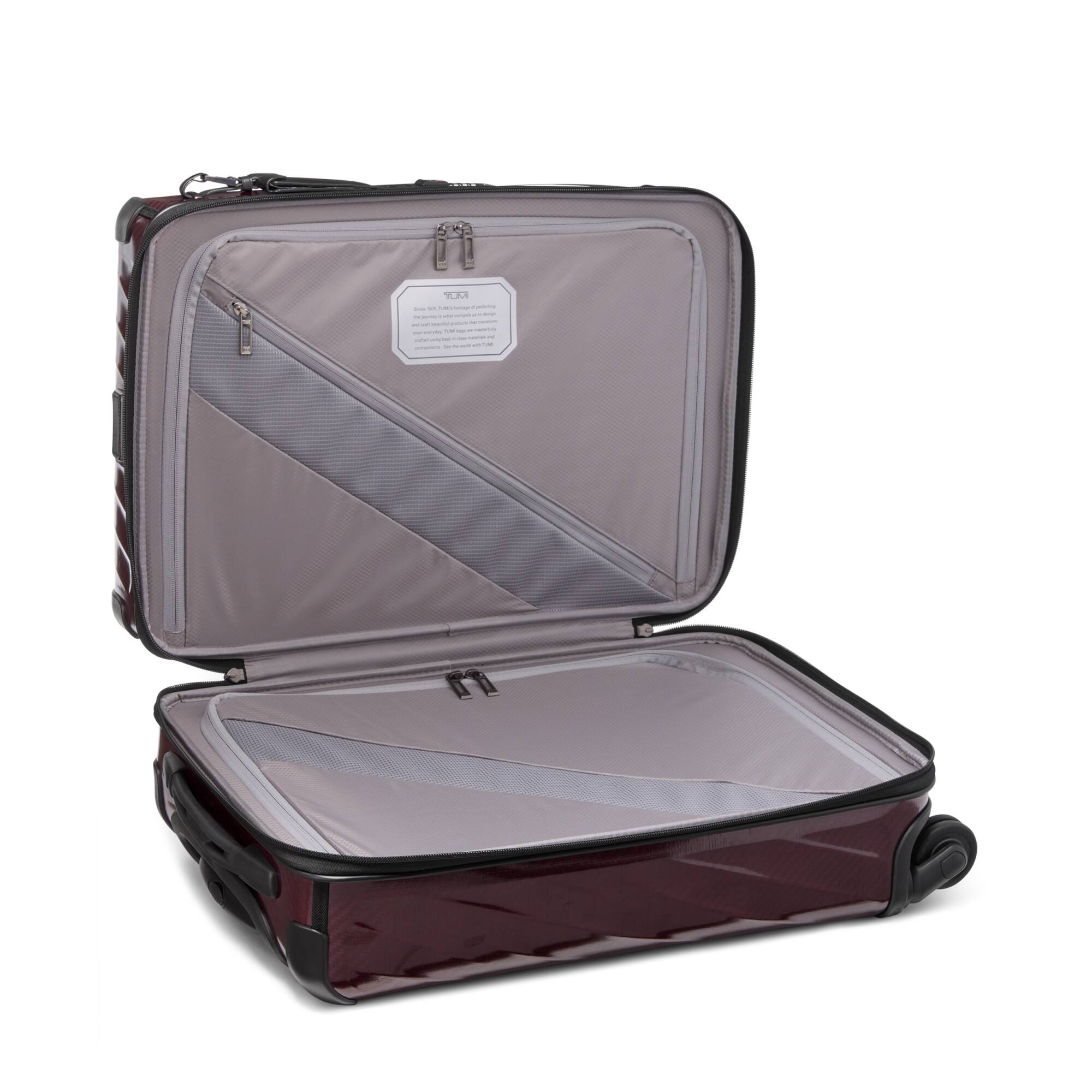 Angle. TUMI - 19 Degree Lite International 22" Carry On Suitcase - Wine.