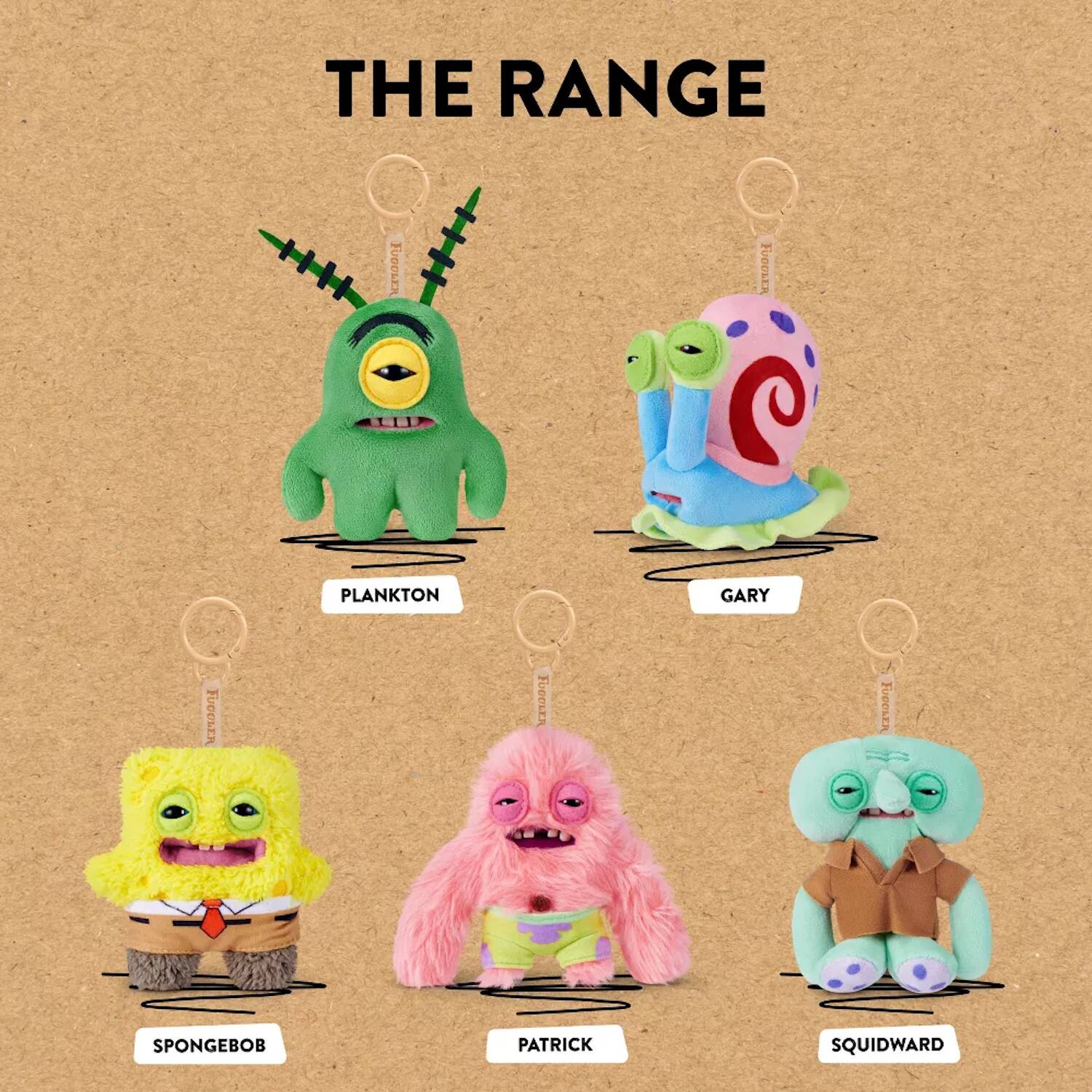 THE RANGE  
PLANKTON  
GARY  
SPONGEBOB  
PATRICK  
SQUIDWARD