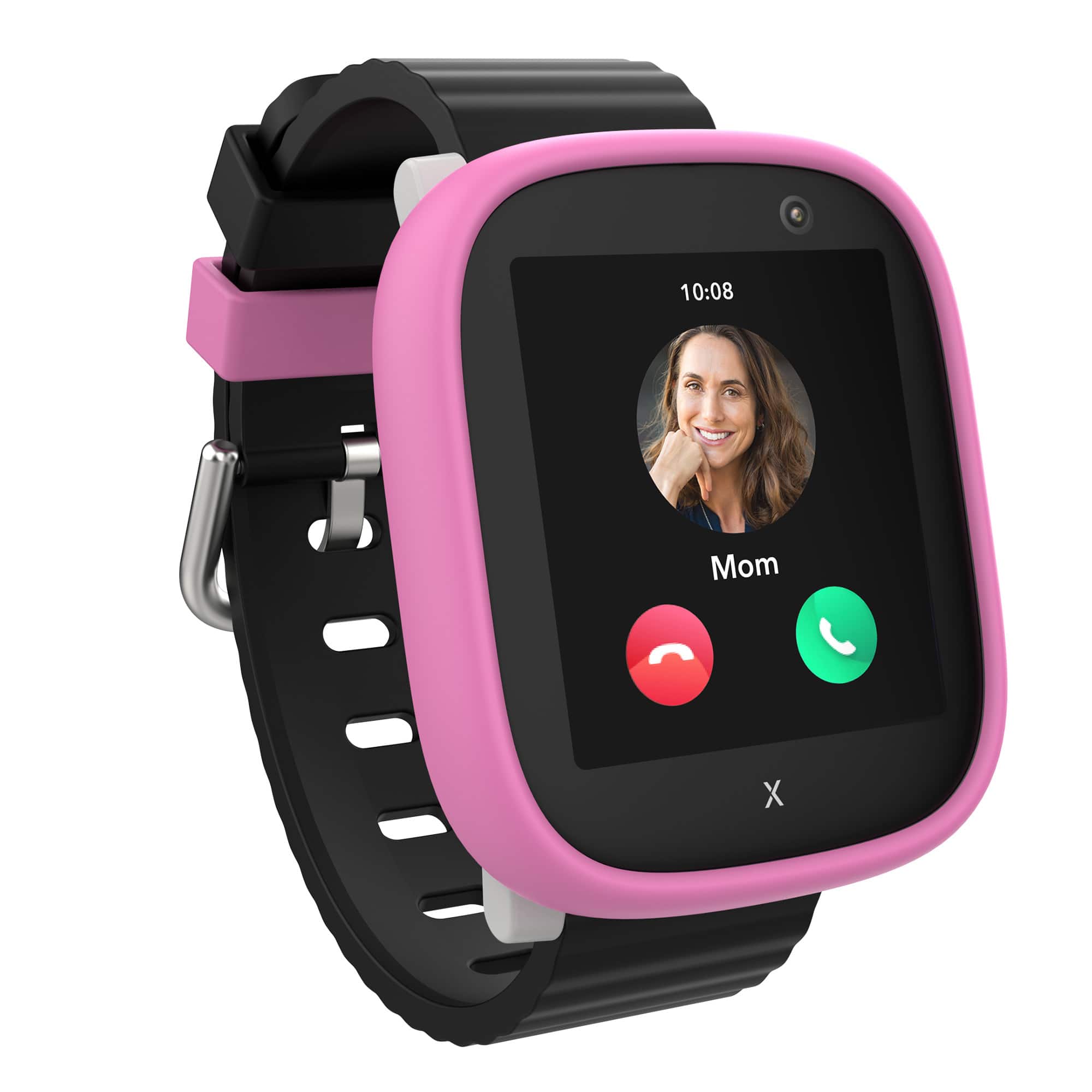 Alt View 3. Xplora - Kids' X6Play (GPS + Cellular) Smart Watch 42mm Calls, Messages, SOS, GPS Tracker, Camera, Step Counter, SIM Card - Black.