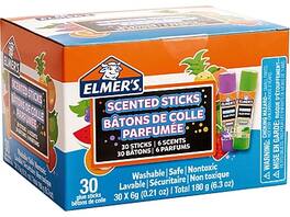 Elmer's - Scented Washable Removable Glue Sticks, 0.21 oz. Colors, 30/Pack - Assorted