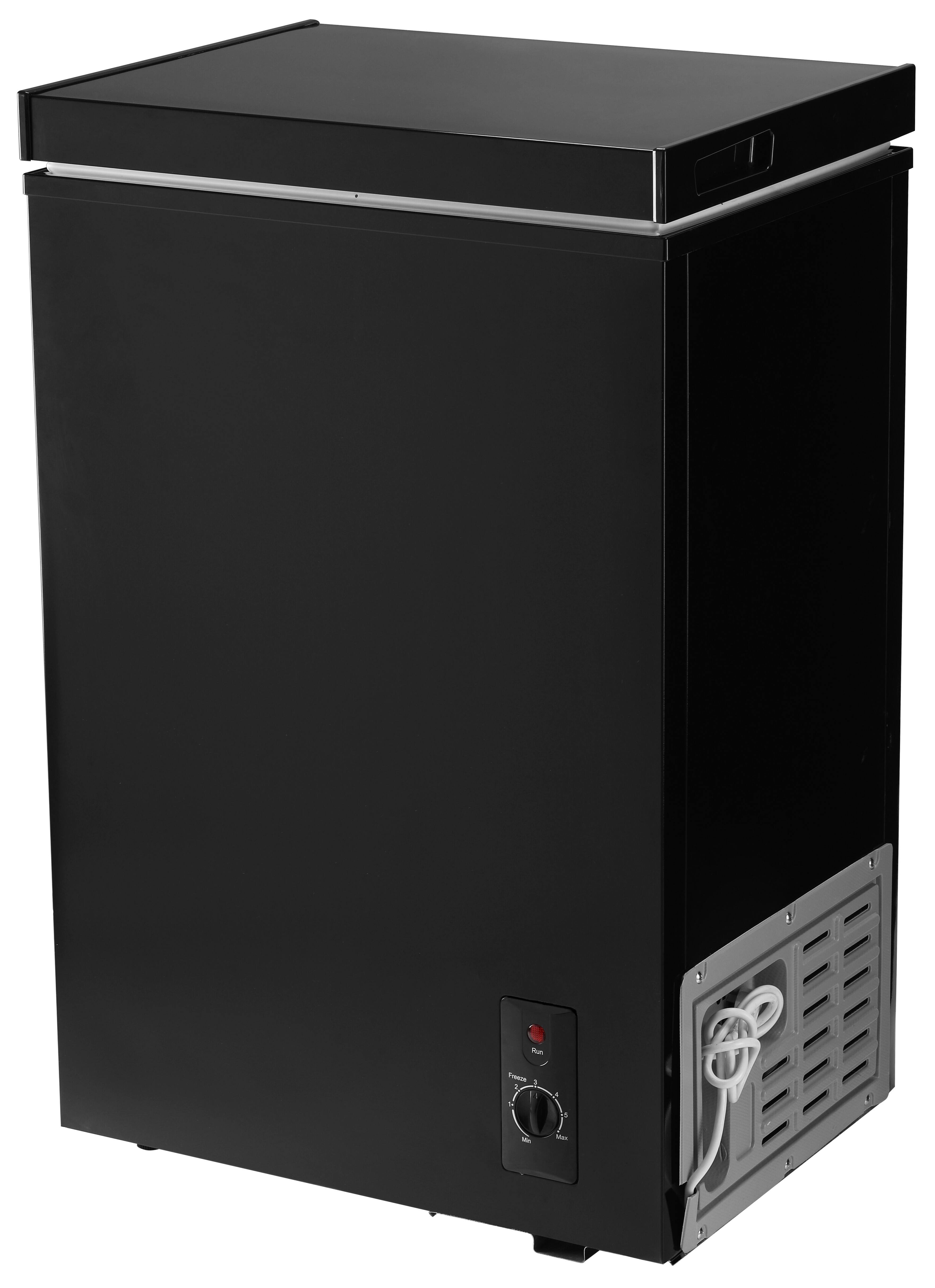 Alt View 3. Loheer - 2.8 Cu. Ft. Compact Chest Freezer with Adjustable Thermostat & Removable Basket - BLACK.