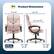 Serta Product Dimensions:
* Width: 27"
* Depth: 31"
* Back Height: 24"
* Seat Depth: 19"
* Inner Seat Width: 20"
* Weight Capacity: 275 lb.
* Chair Height: Max: 45" Min: 41"
* Seat Height: Max: 23" Min: 19"