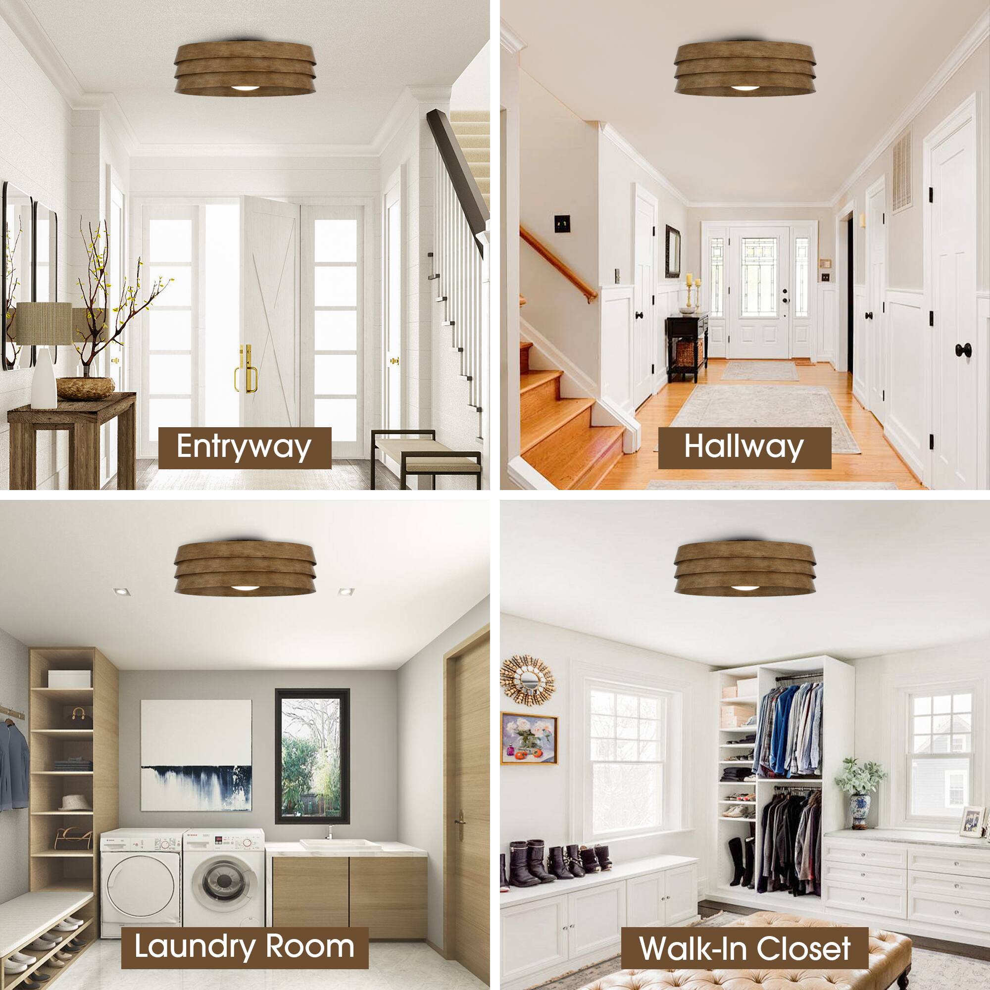 Entryway  
Hallway  
Laundry Room  
Walk-In Closet