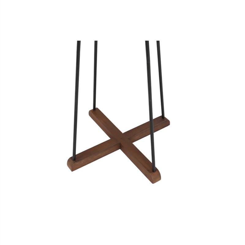 Alt View 6. ALEXOUN - Freestanding Coat Rack with Hooks - Reclaimed Wood and Metal, Use in Bedroom, Living Room - Natural.
