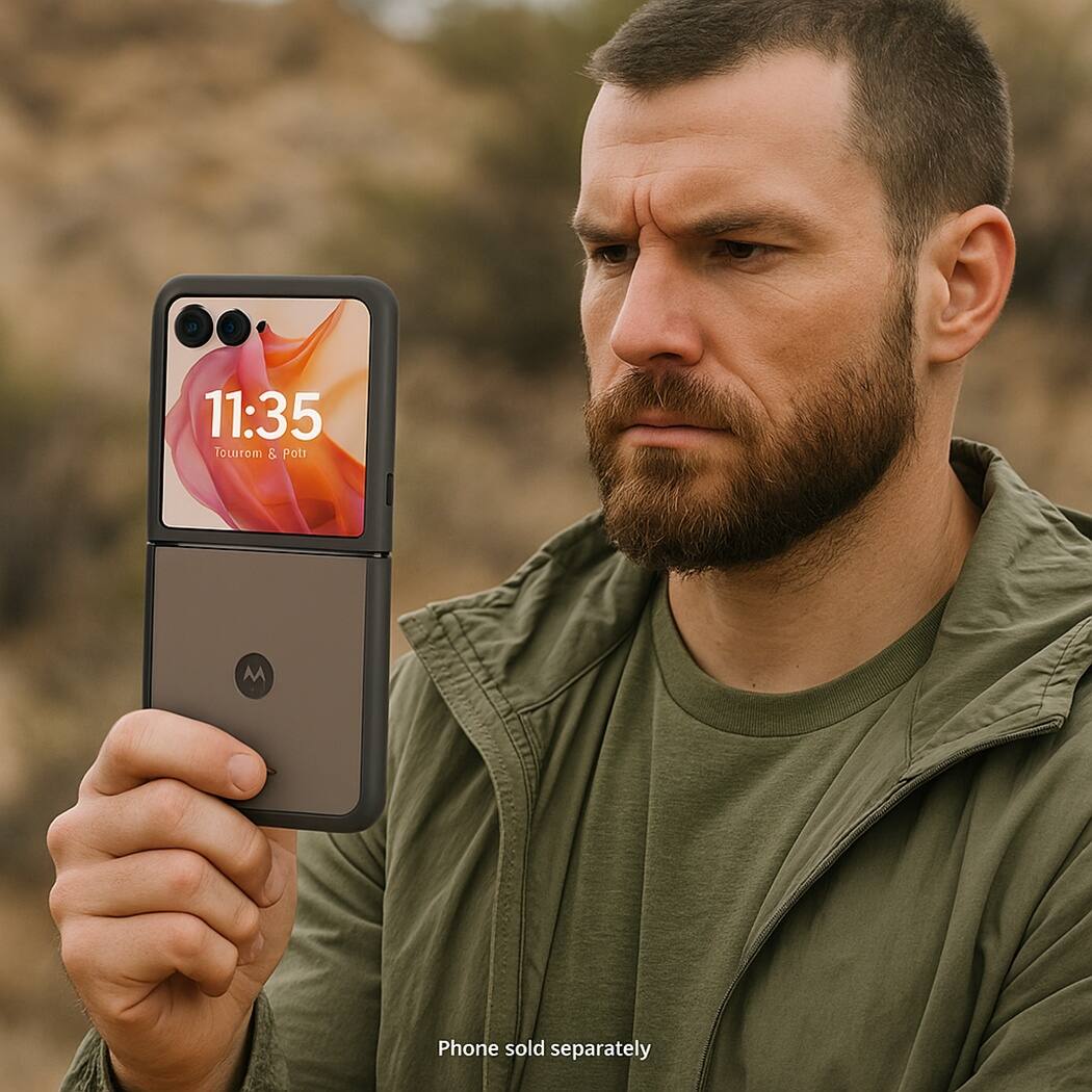 The text on the image reads "11:35 Towrom & Pott M Phone sold separately." This text is grouped and corrected as follows:

"11:35 Towrom & Pott M Phone sold separately."