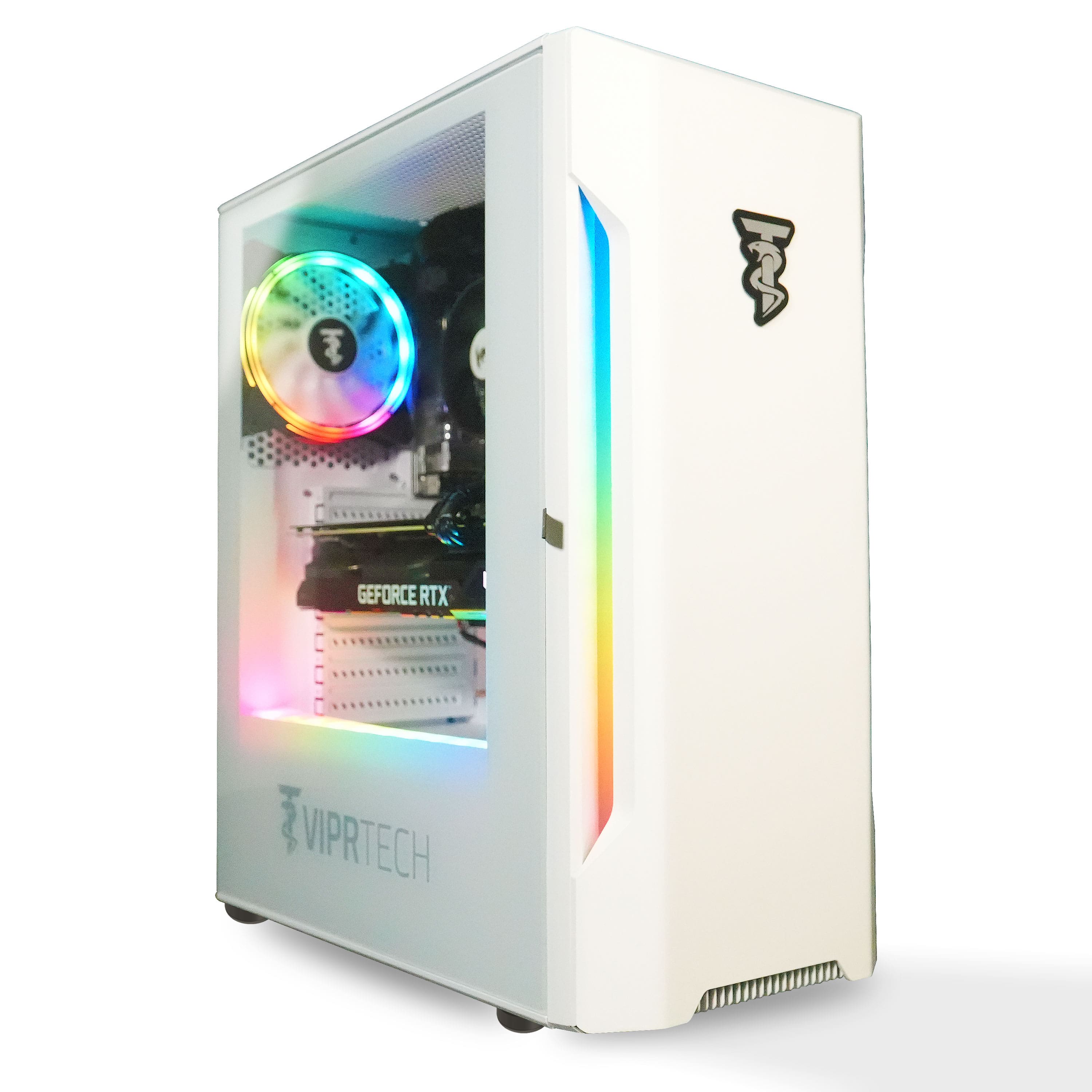ViprTech - Rebel 1.0 Gaming PC - AMD Ryzen 5 3600 (4.2Ghz), GTX 1660 Super 6GB, 16GB DDR4, 512GB NVMe SSD, Computer - White