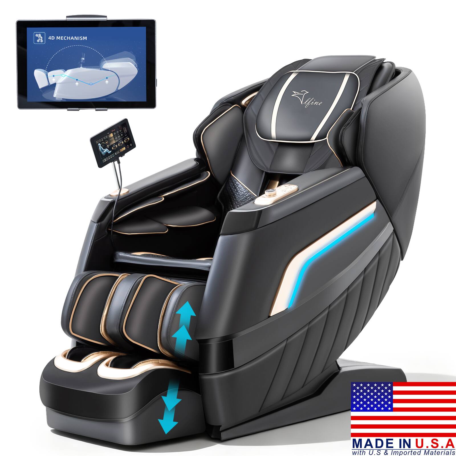 4D Mechanism
MADE IN U.S.A with U.S. & Imported Materials